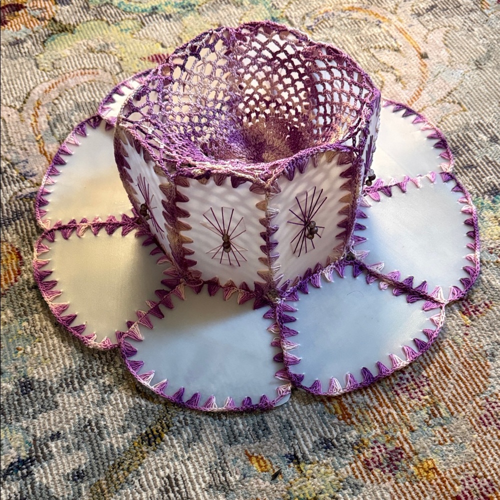 Chic vintage foldable Crochet Hat